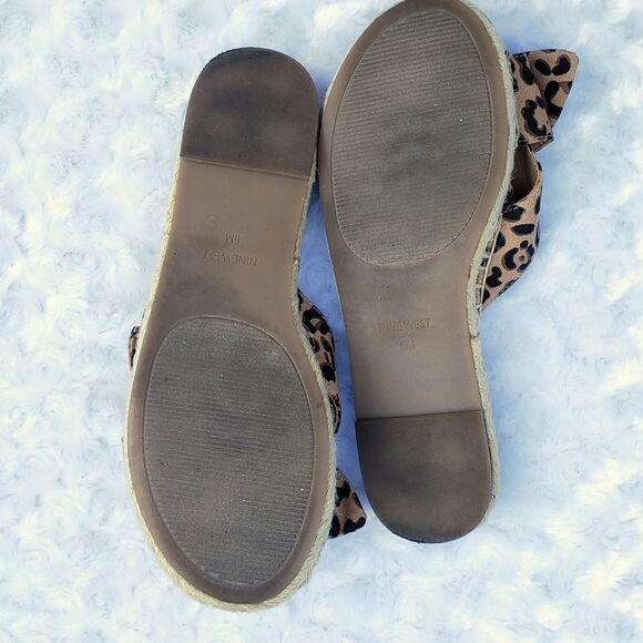 Nine West size 6m Cheetah Print slide on sandals - Picture 4 of 8